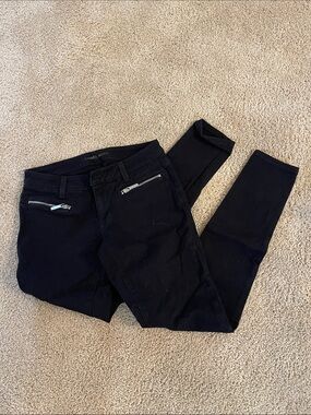Michael Kors Black Skinny Zip Pocket Pants  EUC